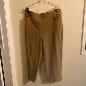 NWT Chico cropped tan pants size 2